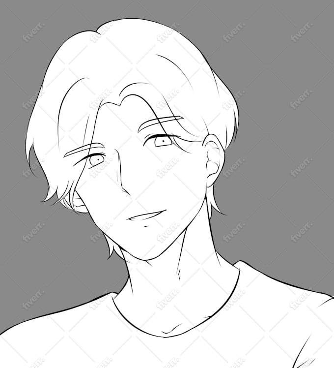 Drawing Portrait Or Bust Up In Anime Style By Renataruri It has both studio and natural lighting, easy and complex poses. drawing portrait or bust up in anime