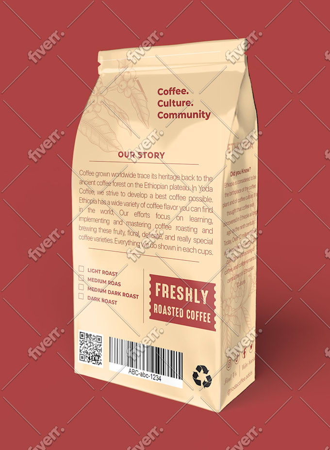 Do premium quality coffee package, label and sticker design ...