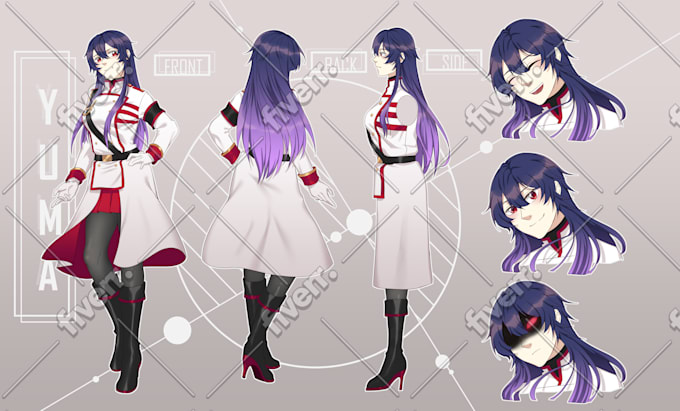 Make Anime Character Design Sheet By Kumokaya Fiverr An index page listing anime & manga content. make anime character design sheet