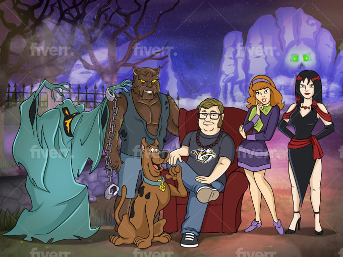 Draw you in scooby doo cartoon style character by Raymayanimation | Fiverr Draw you in scooby doo cartoon style character by Raymayanimation | Fiverr