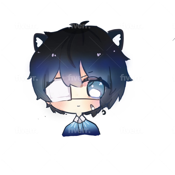 Jennie889: I will cute chibi anime art for you for $5 on