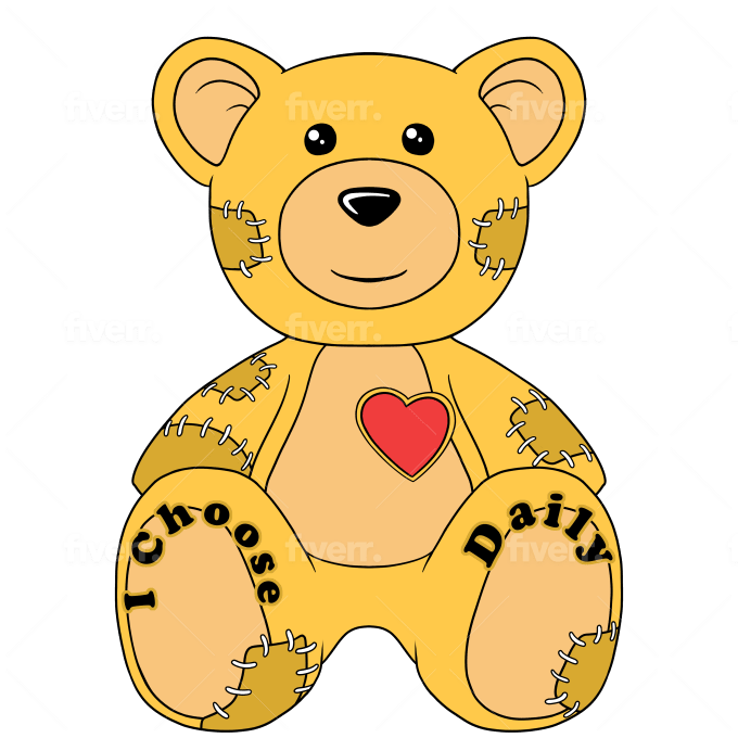 Draw cute evil teddy bear cartoon character by Rezaaditia | Fiverr