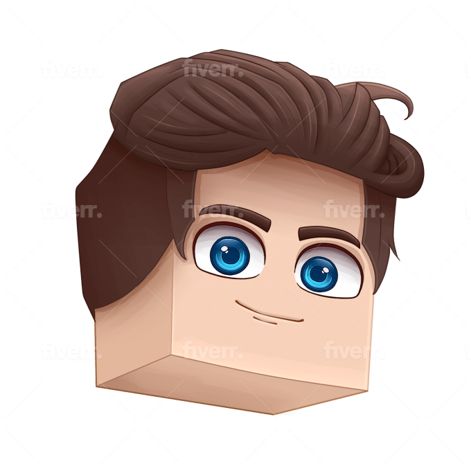 Make facial avatar of your minecraft or roblox skin by Antonyg12