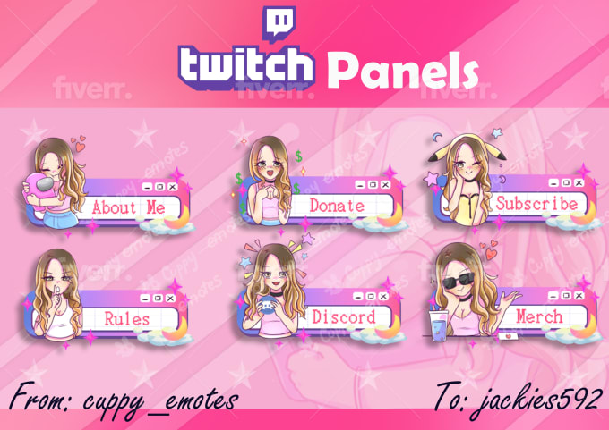 create custom twitch panels for you