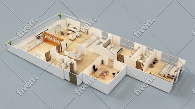 Design 2d Floor Plan On Illustrator Auto Cad And 3d Max By Elizbeths606