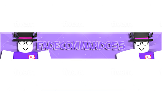 make you a roblox youtube banner by adzgfx