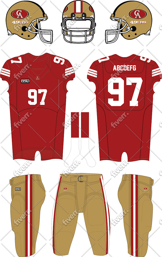 Download 2d 3d Design Custom American Football Uniform Mockup Sublimation By Sulemanch Fiverr