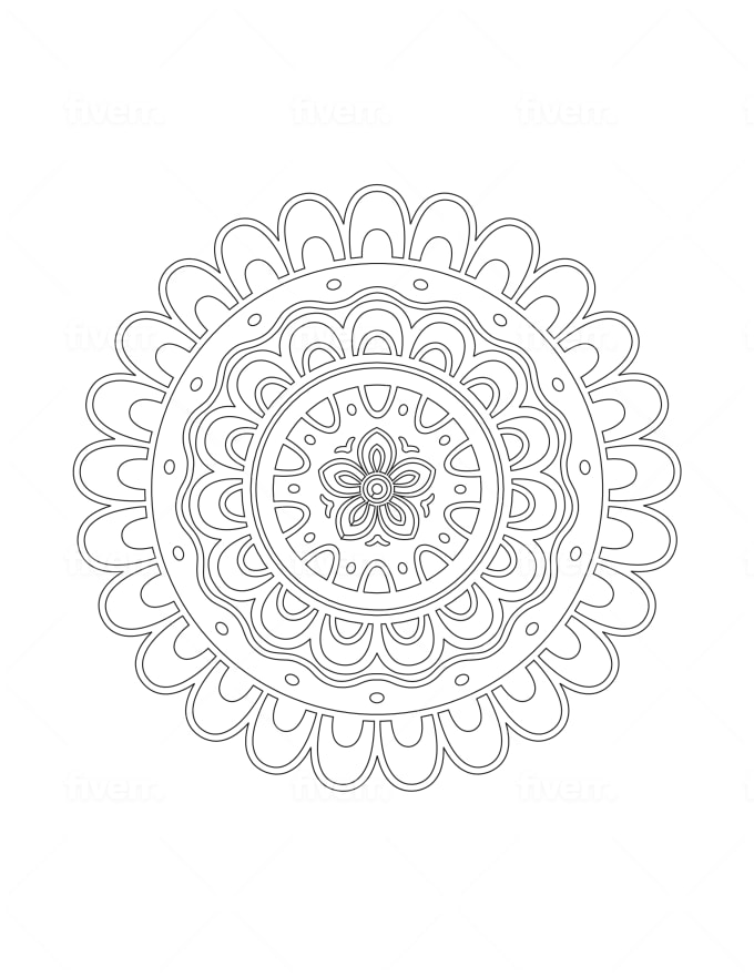 Download Send You Print Ready 200 Adult Mandala Coloring Pages By Graphicexpert30 Fiverr