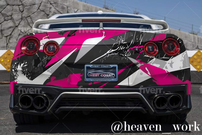 Do racing car wrap, itasha car wrap, livery car wrap, vehicle wrap by  Heaven_work