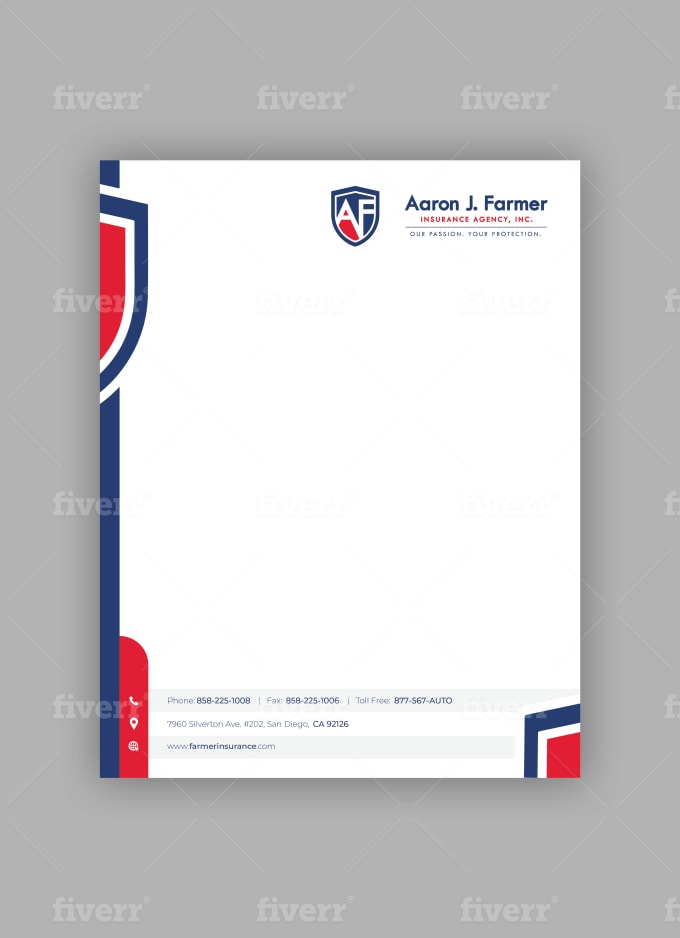 Design simple and nice looking letterhead word template by Stargraph17