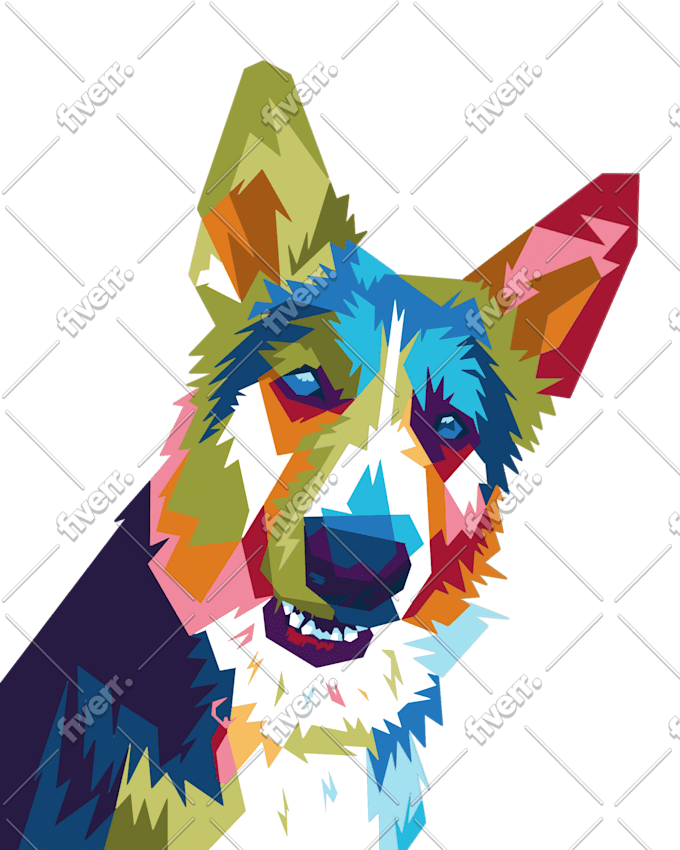 Draw Pet And Any Animals Into Wpap Pop Art Style By Uriefmaulana