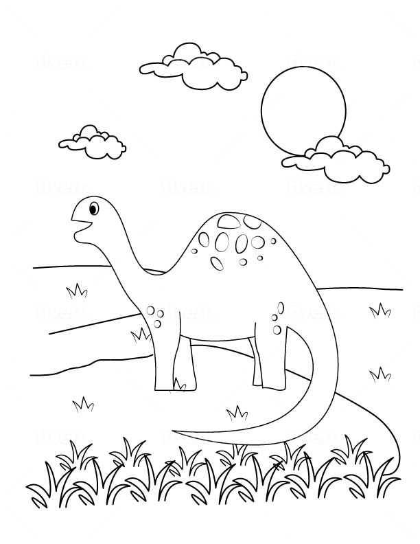 Gd_shahajalal: I will draw coloring book page for kids for $5 on