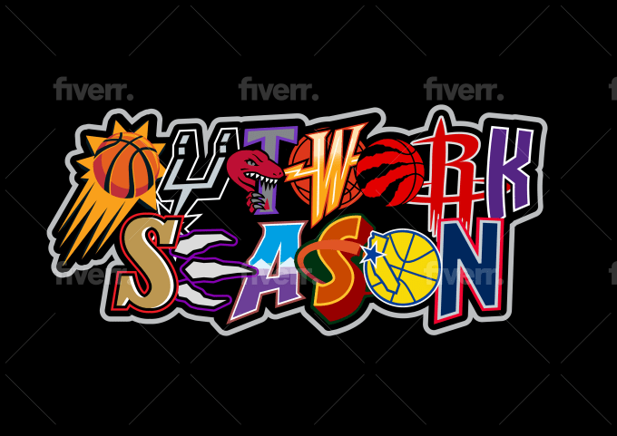 Make awesome alphabet logo mashup of nba, nfl, mlb, and other sports  streetwear by Erwinfabiala