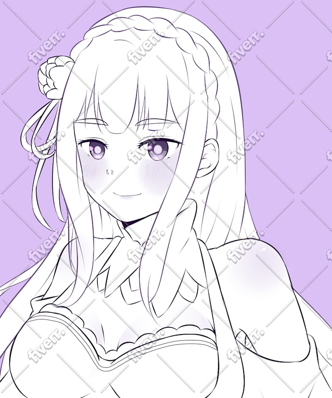 Drawing Portrait Or Bust Up In Anime Style By Renataruri Fiverr Draw your squad doodles based irl funny drawing reference. drawing portrait or bust up in anime