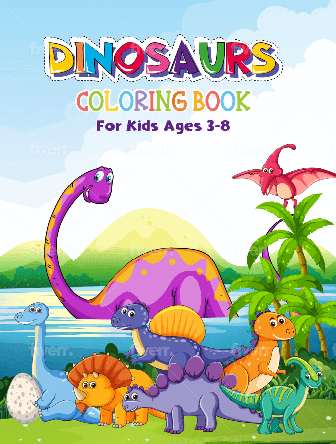 Giant Coloring Poster Dinosaur 30 X 72 Inches Crafts for Kids Ages 4-8  Birthday Gifts for Boys Big Jumbo Color Book Pages Large Pape 