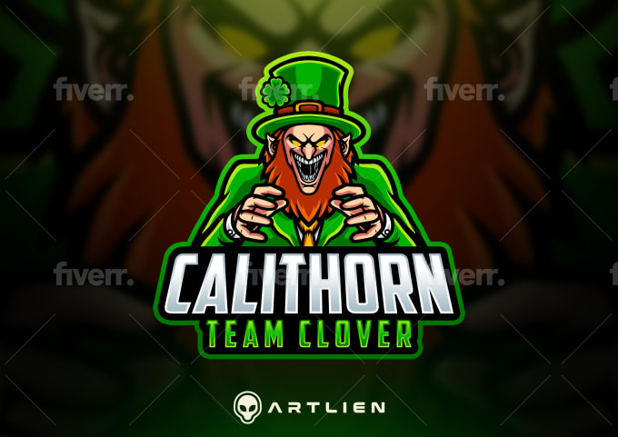 design gaming mascot logo for twitch, youtube, esport, sport