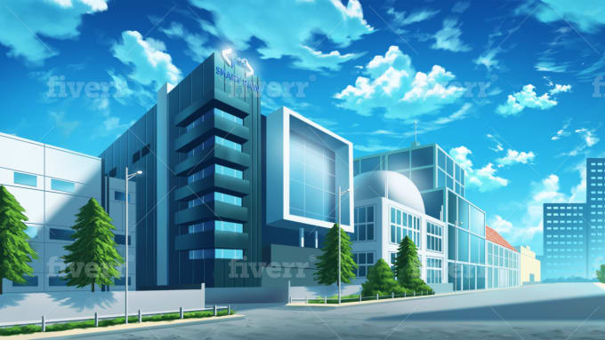 Zentrale von "Robert Chains Holding" Create-anime-background-style
