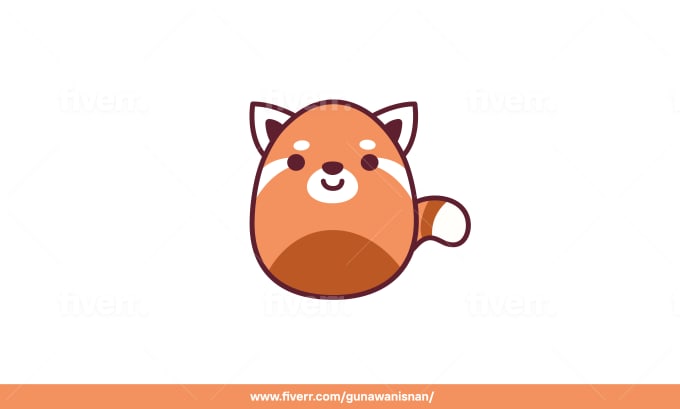design cute kawaii animal and object for sticker, vinyl sticker, clipart