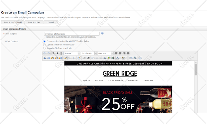 Send Bulk Emails And Email Marketing Services By Emailservices7 It is beautifully designed, it is all in red and it displays a collection of photos and illustrations, featuring the starbucks' famous christmas cups. fiverr