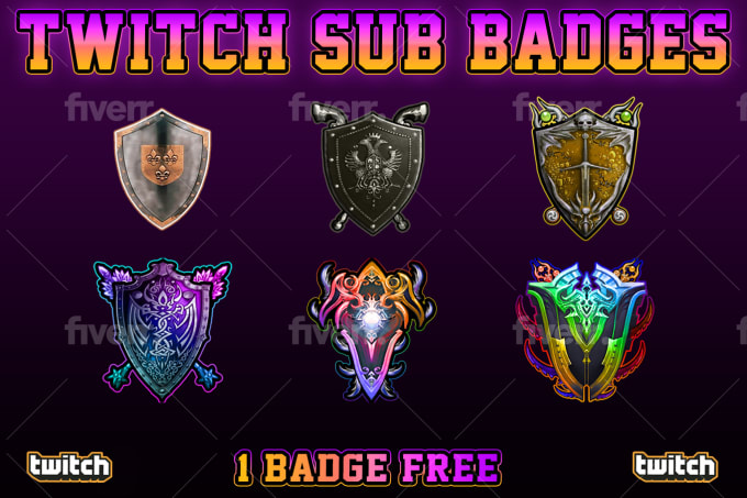 Twitch V Logo Sub Badge Stock Vector (Royalty Free) 1824600701