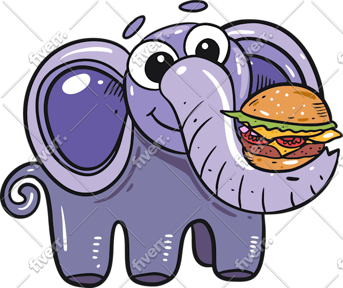 Draw Flat Food Vector Illustration In Cartoon Style By Oktyabr