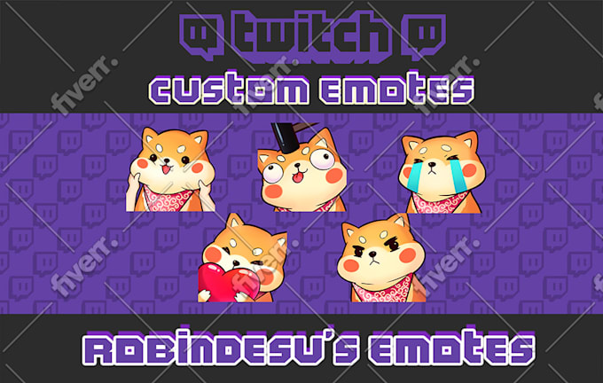 Draw Cute Custom Twitch Emotes By Susabii Fiverr A new twitch emote popular in xqc's chat called 'catjam' is grooving along the internet. draw cute custom twitch emotes