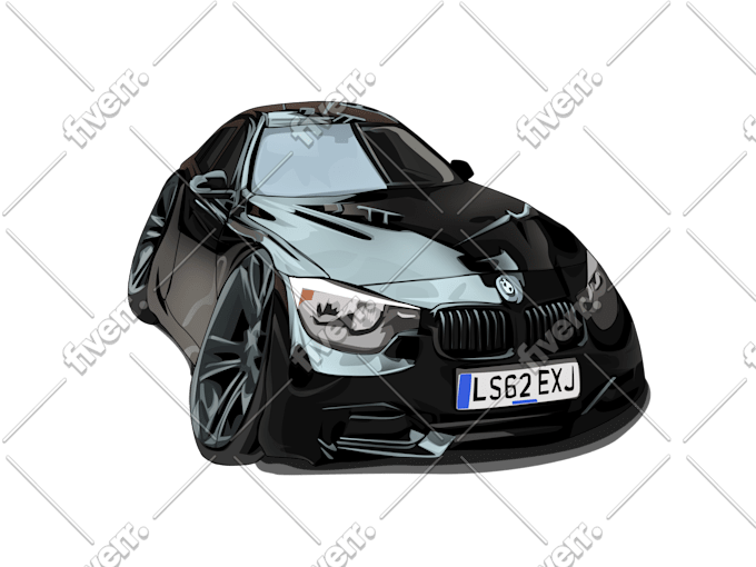 Draw Cartoon Your Vehicle Car Caricature Vehicle Wrap Design By Noe Arshaka