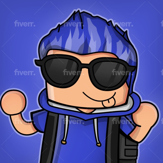 Design A Digital Art Of Your Roblox Character By Nenoyt18 Fiverr - roblox character with sunglasses
