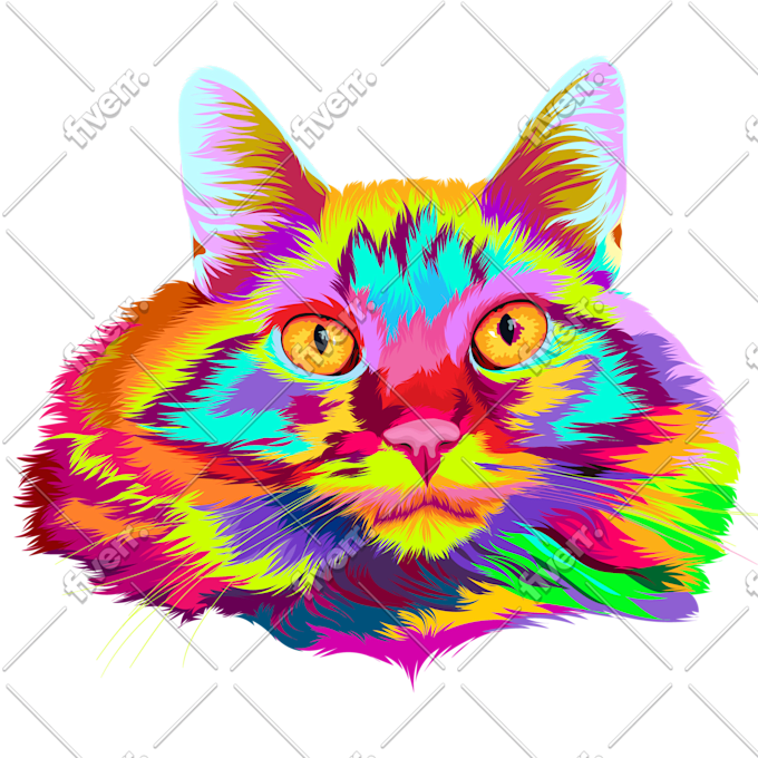 Draw Your Pets To Funny Pop Art Vector Within 24 Hours By Bevector