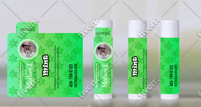 Custom lip balm label design by Shovonparvaz | Fiverr