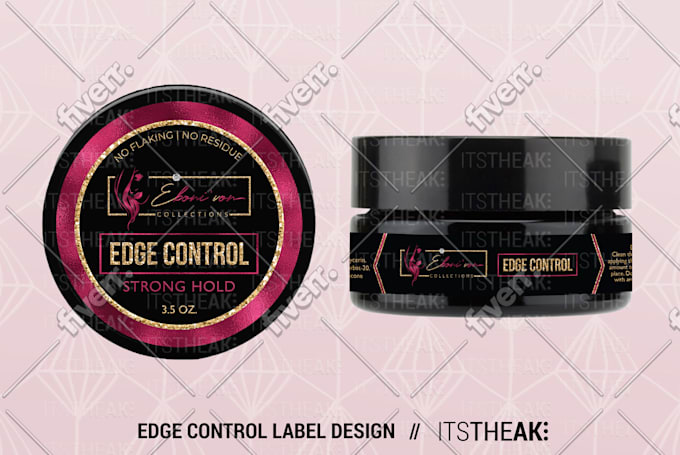 Design edge control labels for your hair care brand by ...