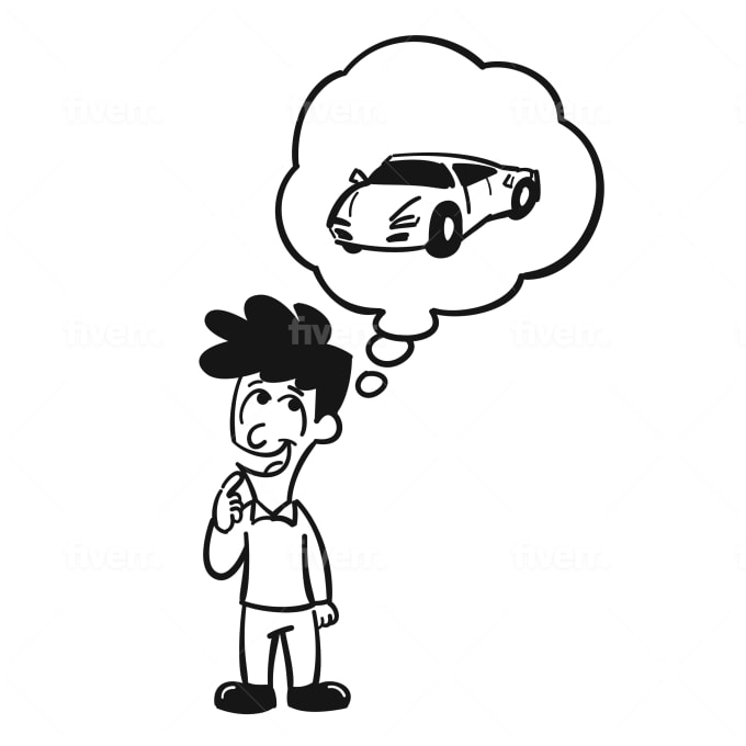 Draw Black And White Funny Cartoon Line Art By Ayasuarjaya