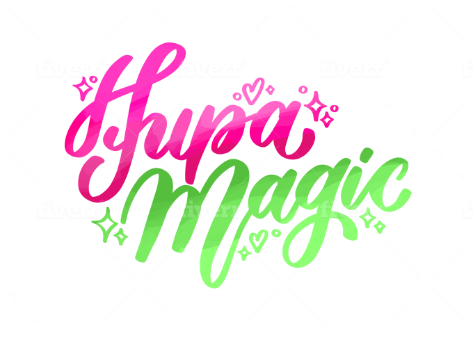 Gradient Join Phrase Smooth Pink Calligraphy