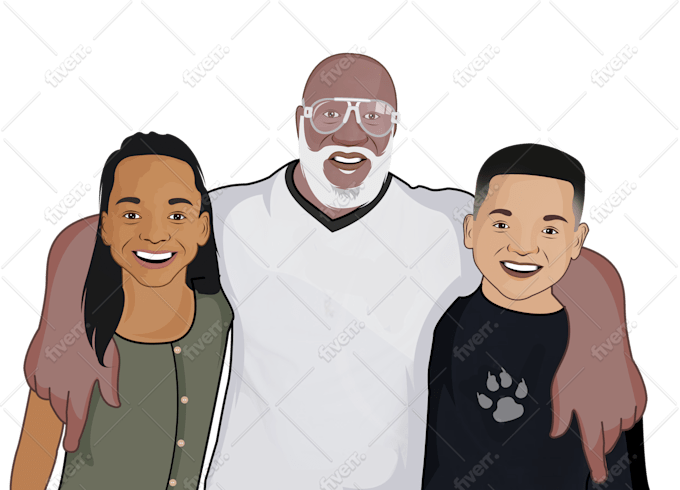 Draw Vector And Cartoon Caricature Portrait In 24 Hours By Asmamujahid1