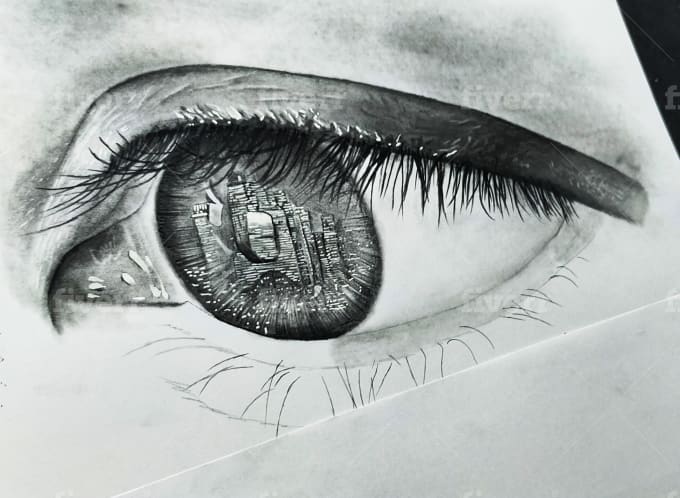 Draw A Realistic Pencil Sketch And Beautiful Drawing By Ayesha222 Hyper realistic drawings and paintings: draw a realistic pencil sketch and