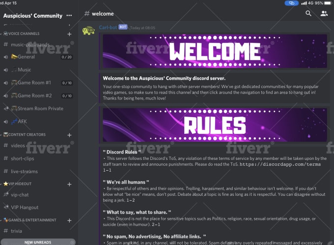 Create Professional Discord Server By Faitharefin