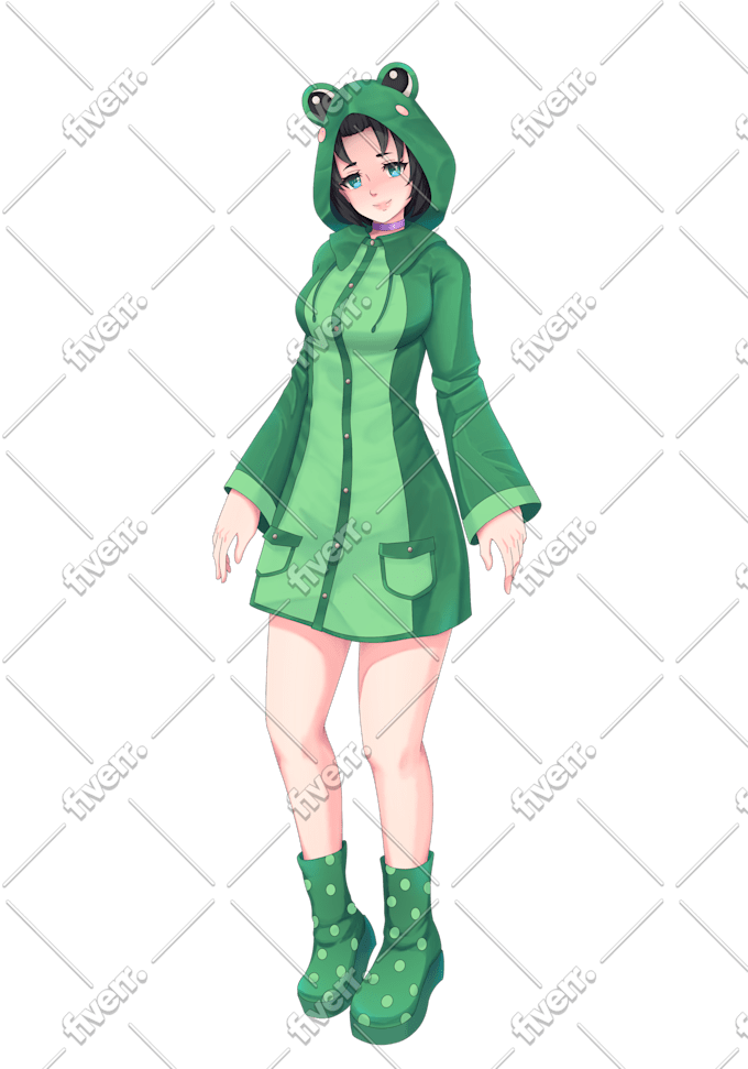 Draw A Visual Novel Anime Character By Larvinlucas