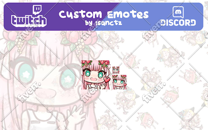 pix Wave Emote Discord draw cute emote for discord or twitch