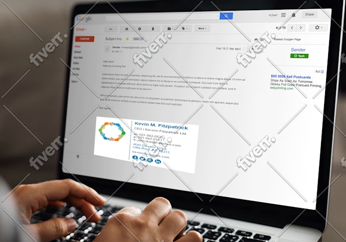 Design A Professional Clickable Html Email Signature By Done Work Fiverr