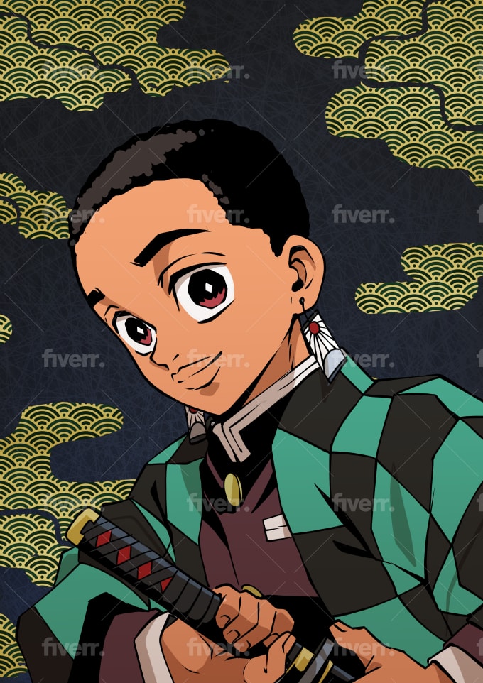 Been drawing lots of Kimetsu no Yaiba style characters. Here's my