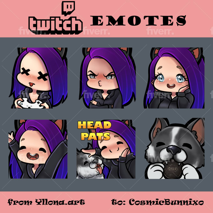 Create Adorable And Cute Emotes By Yllonaios Fiverr Emotes allow viewers to express their feelings in a fun way and form a deep connection with the channel's now, you have two options for creating your emote. create adorable and cute emotes by