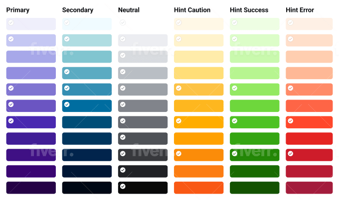 Create an accessible ui color palette based on brand colors by Gigalexy ...