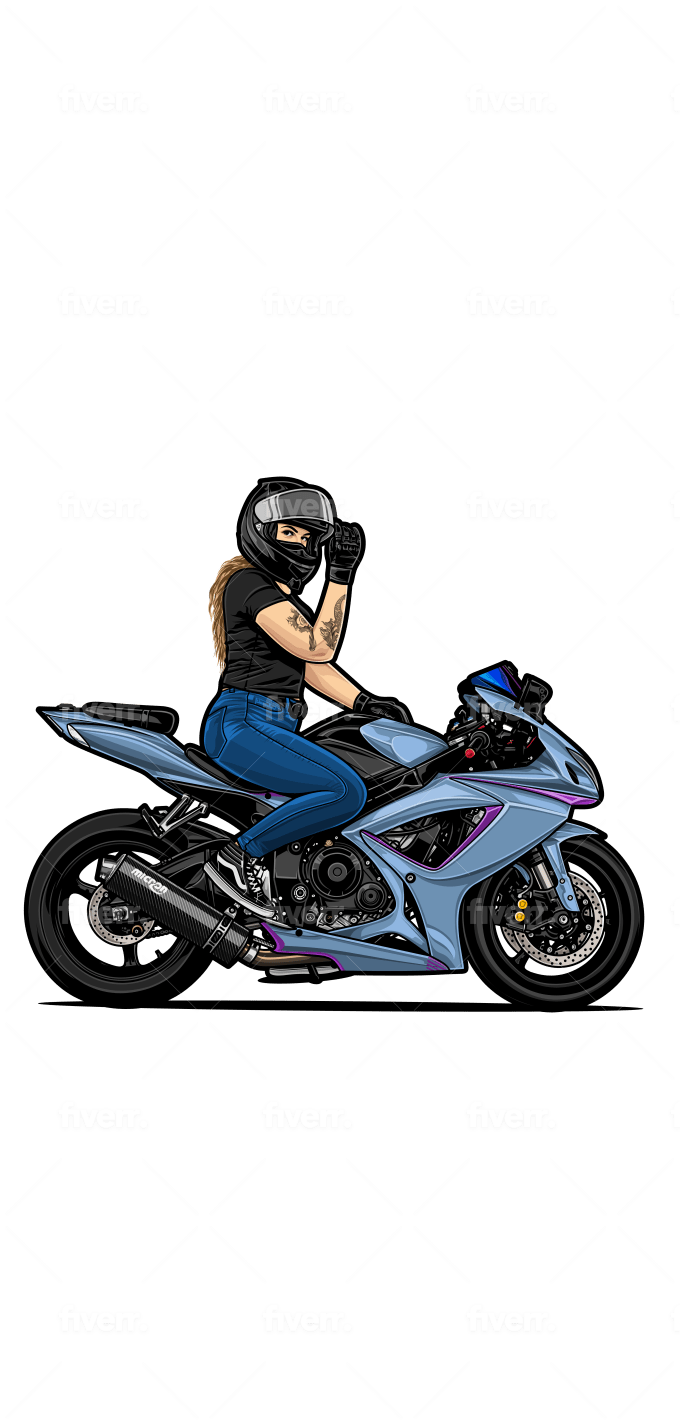 Simply a Motorcycle Drawing by Carlee Wooddell - Pixels
