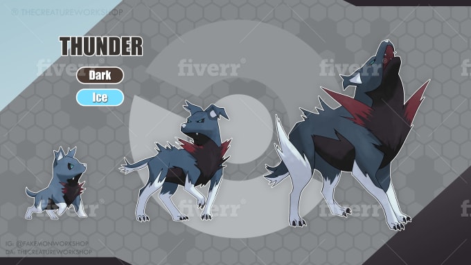 pics Dark Fox Fakemon draw your new original fakemon pokemon