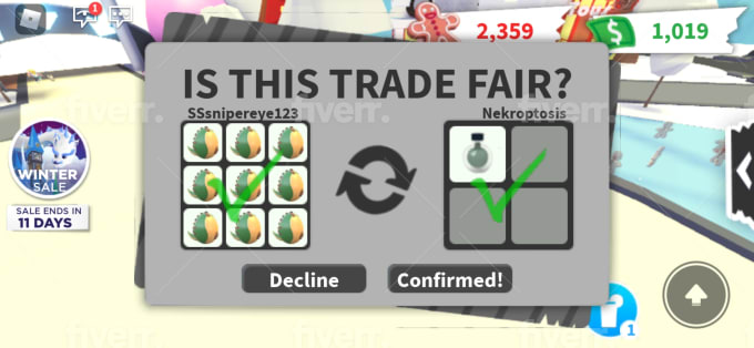 Trade You Adopt Me Eggs In Roblox By Kayaman101 Adopt me's official value list. fiverr