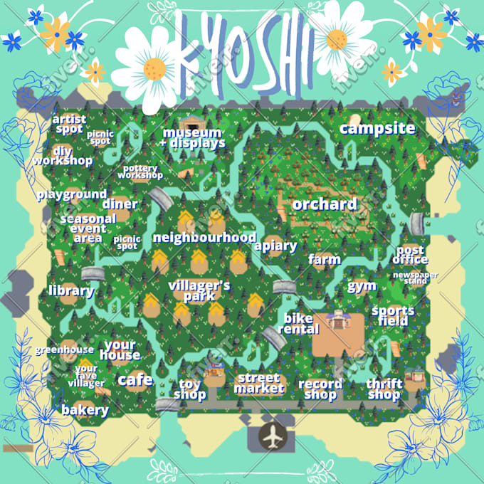 Design The Animal Crossing Island Map Of Your Dreams By Laurentweet Fiverr