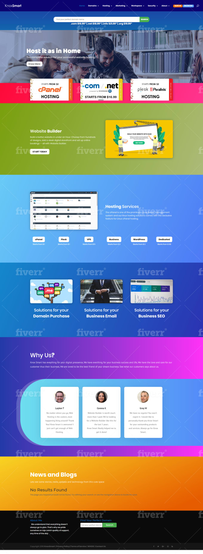 Build a godaddy reseller products website by Insanedesigner ...