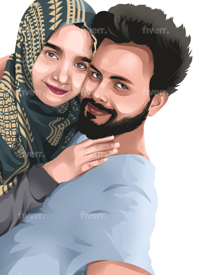 Draw Vector Cartoon Portrait By Yourself Photo In 24 Hours By Ekocahyowahyudi