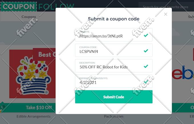 Successfully submit your coupon code, deal to us, canada ...