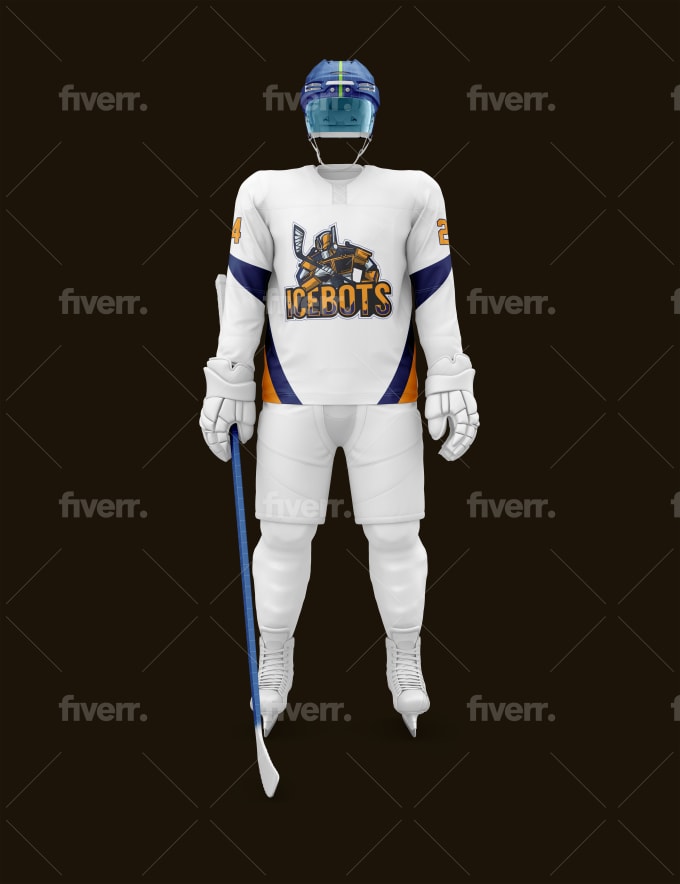 IceFlex Hockey Uniform Mockup Template - Premium - Locker Scene - Hobbyist  License —